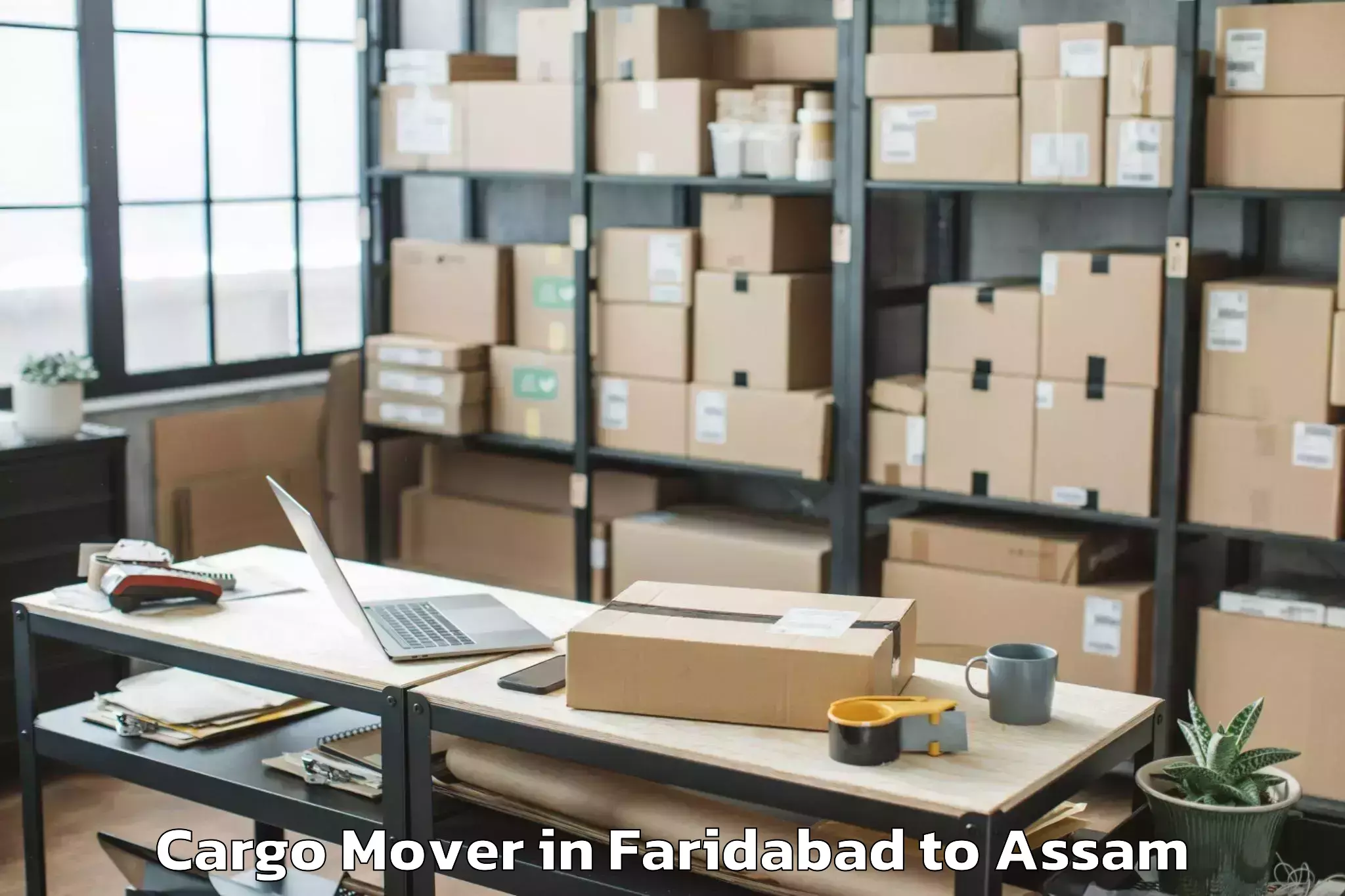 Top Faridabad to Bijni Pt Cargo Mover Available